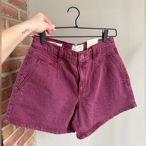 Universal Threads high rise a-line midi shorts vintage stretch